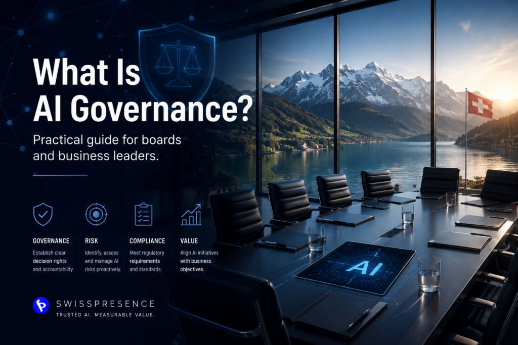 AI Governance board meeting in Switzerland - Trusted AI for business leaders