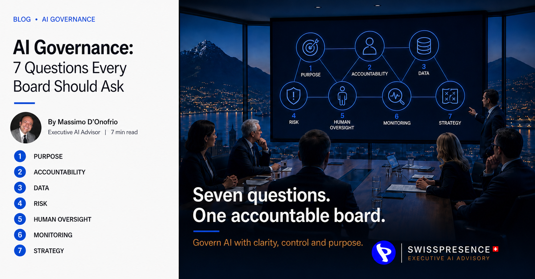 Seven AI governance questions every board should ask – Swisspresence